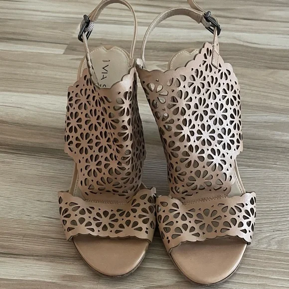 Via Spiga Tan Heeled Sandals - Picture 2 of 5